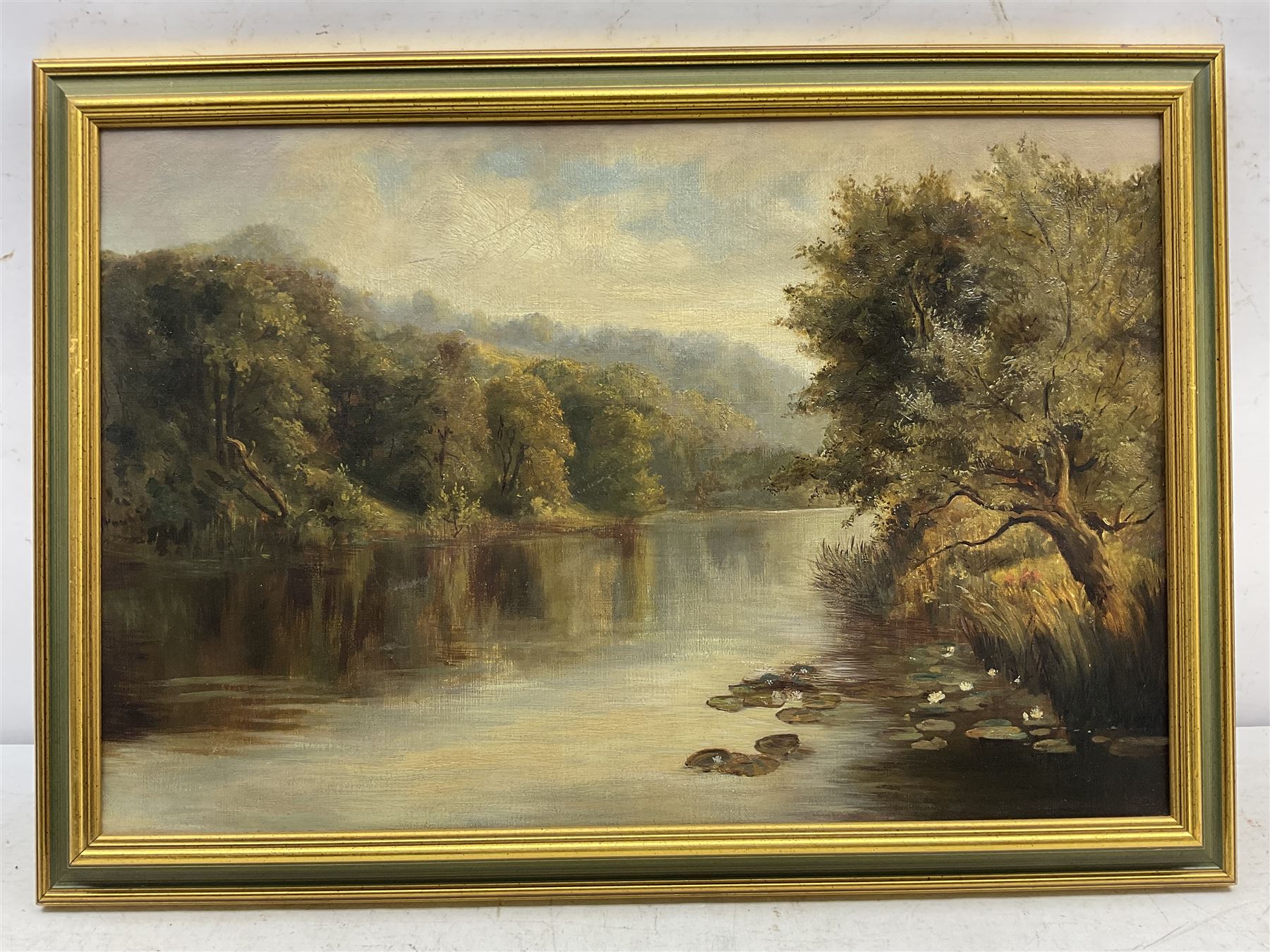 English School (19th/20th century): River Landscape - Image 2 of 2