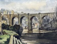 Jack Rigg (British 1927-): Knaresborough Viaduct