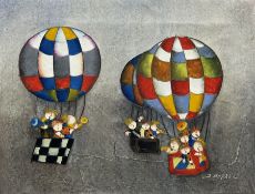 Joyce Roybal (Italian 1955-): Hot Air Balloons