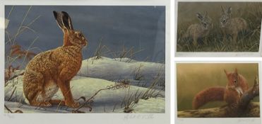 Robert E Fuller (British 1972-): 'Winter Hare'