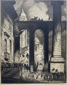 William Strang (Scottish 1859-1921): 'The Colonnade'