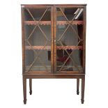19th century mahogany framed bookcase on stand