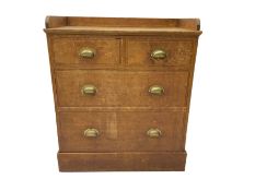 Early 20th century pitch pine chest