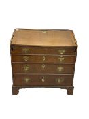 George III oak bureau