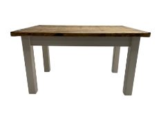 Rustic pine dining table