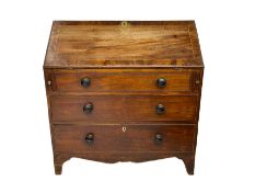 George III mahogany bureau