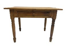 Traditional pine side table
