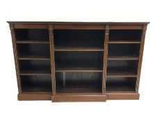 Edwardian mahogany breakfront bookcase