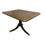 Regency mahogany tilt-top salon table