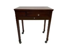 Mid-20th century mahogany spectacle selection stand