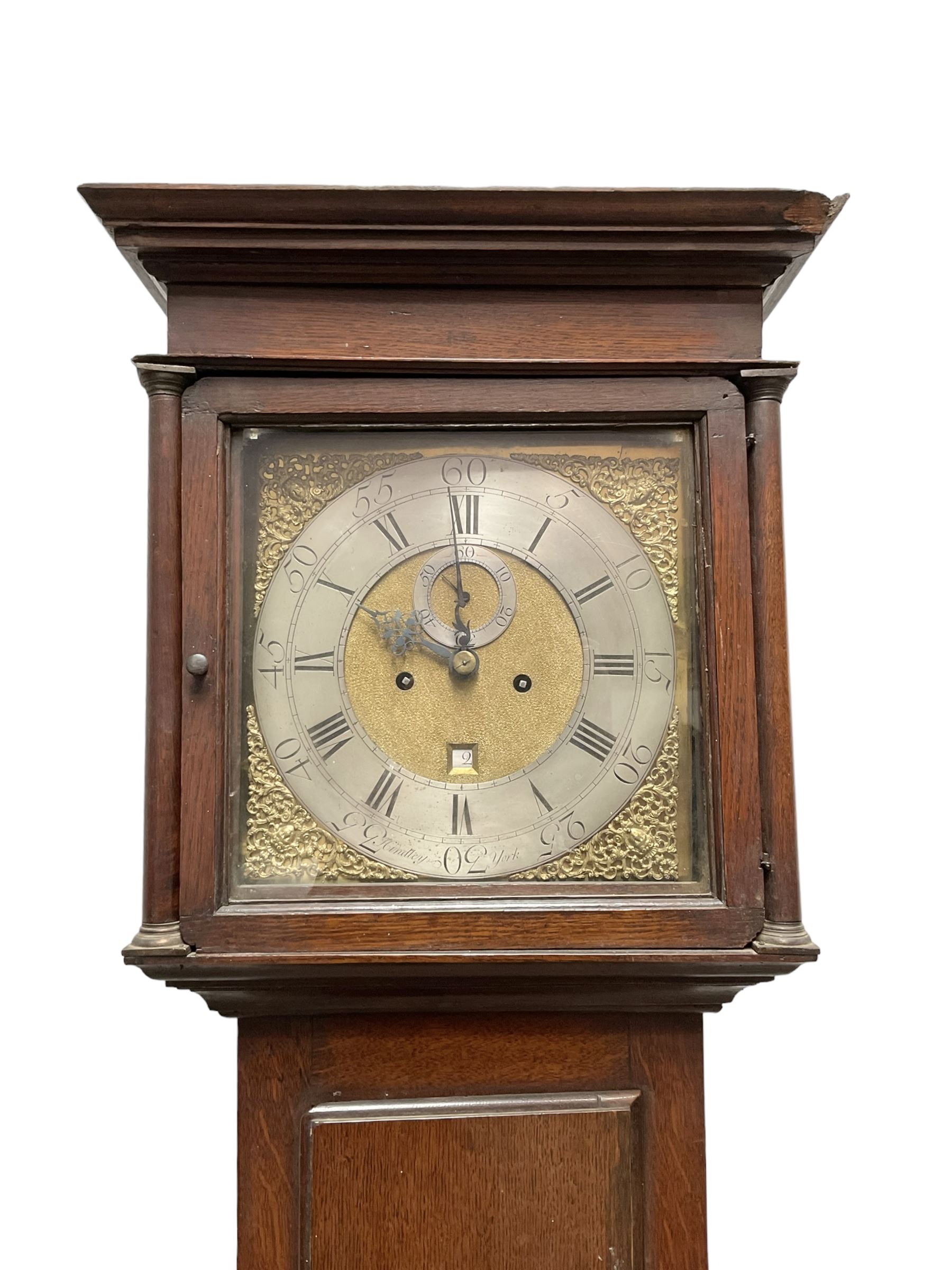 Henry Hindley of York - 18th century 8-day oak cased longcase clock c1765 - Image 6 of 10