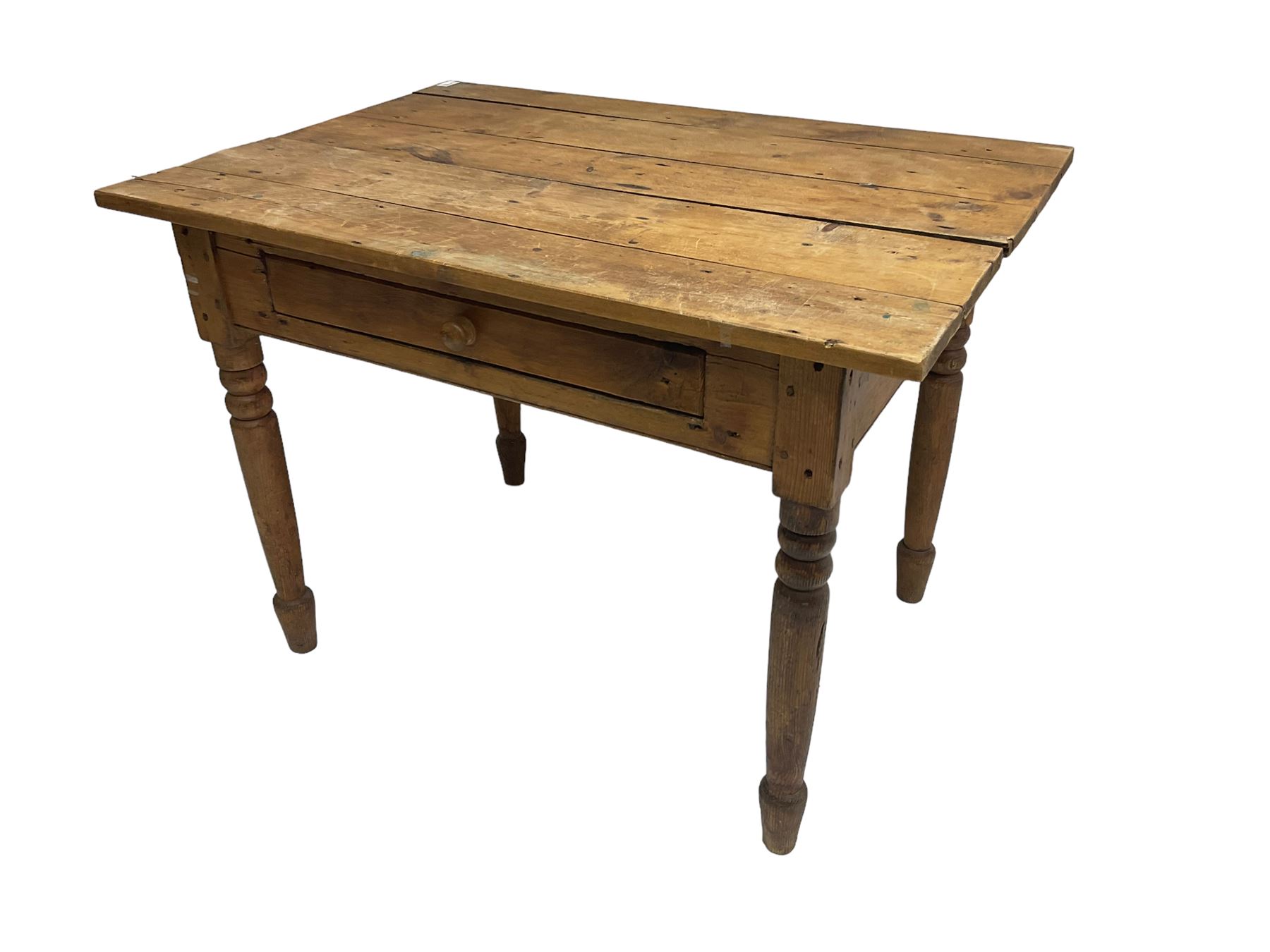 Traditional pine side table - Image 6 of 6