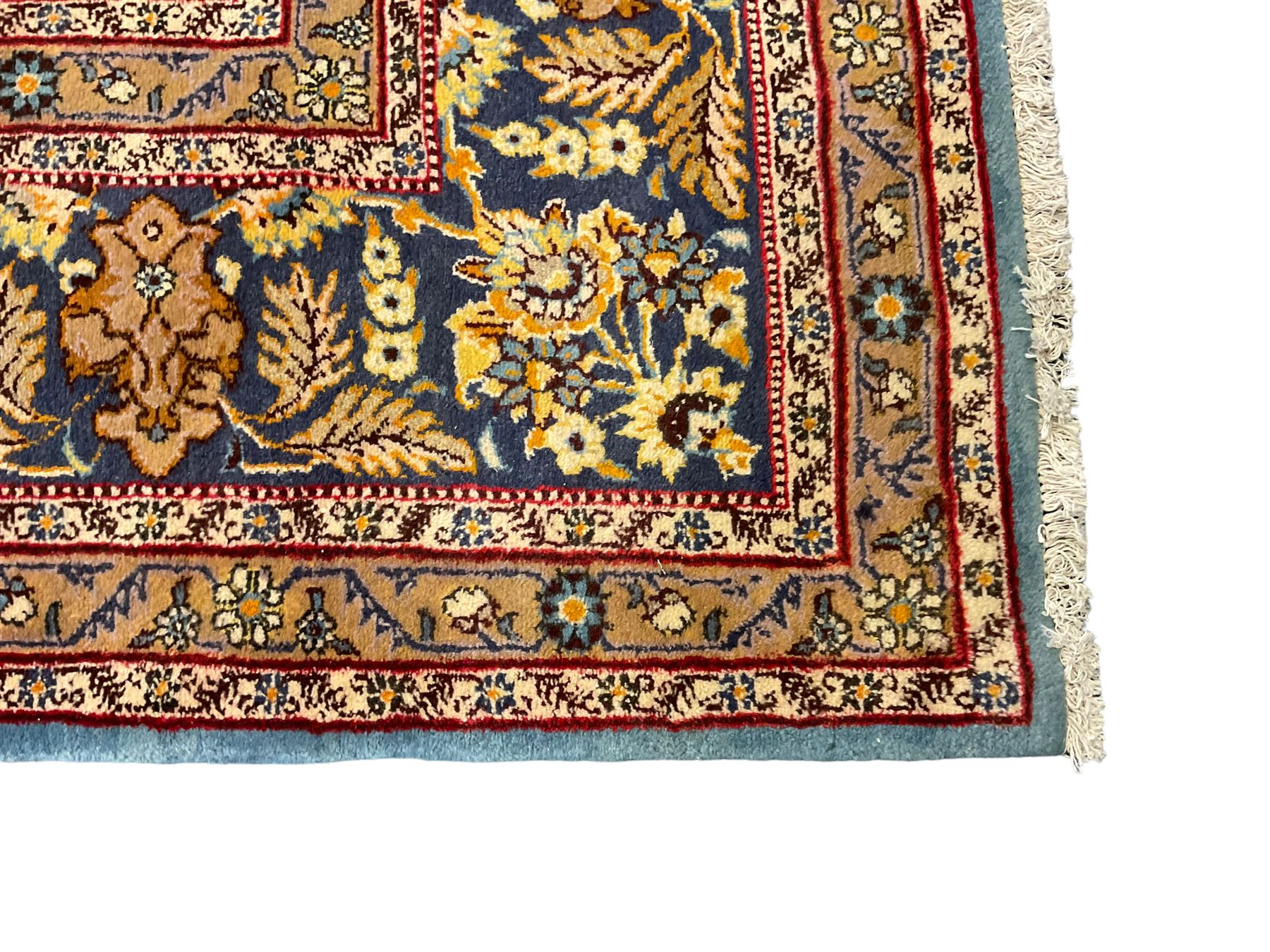 Central Persian Qum pale blue ground rug - Image 2 of 12