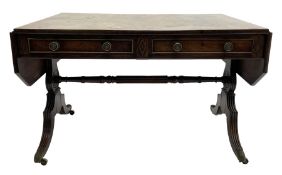 Regency mahogany sofa table