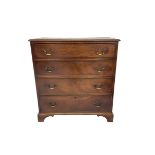 19th century mahogany straight-front chest