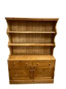 Early 20th century traditional pine dresser