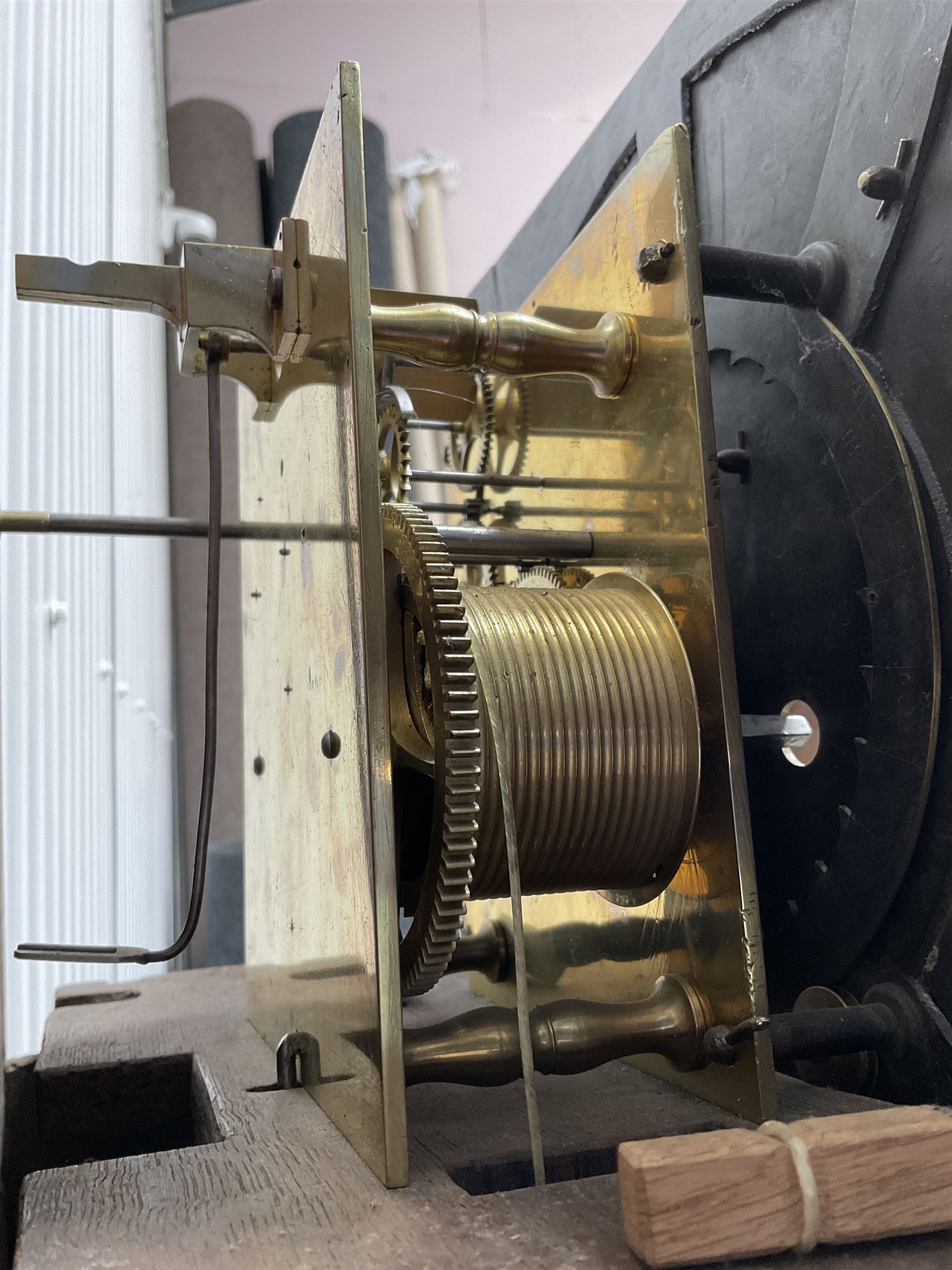 Henry Hindley of York - 18th century 8-day oak cased longcase clock c1765 - Image 7 of 10