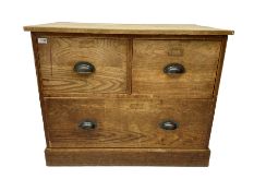 Early to mid-20th century oak chest