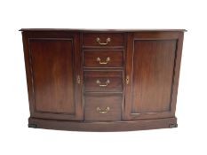 Bevan Funnel - mahogany bow front sideboard