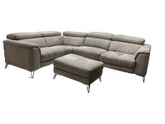 Contemporary four seat corner sofa