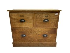 Early to mid-20th century oak chest