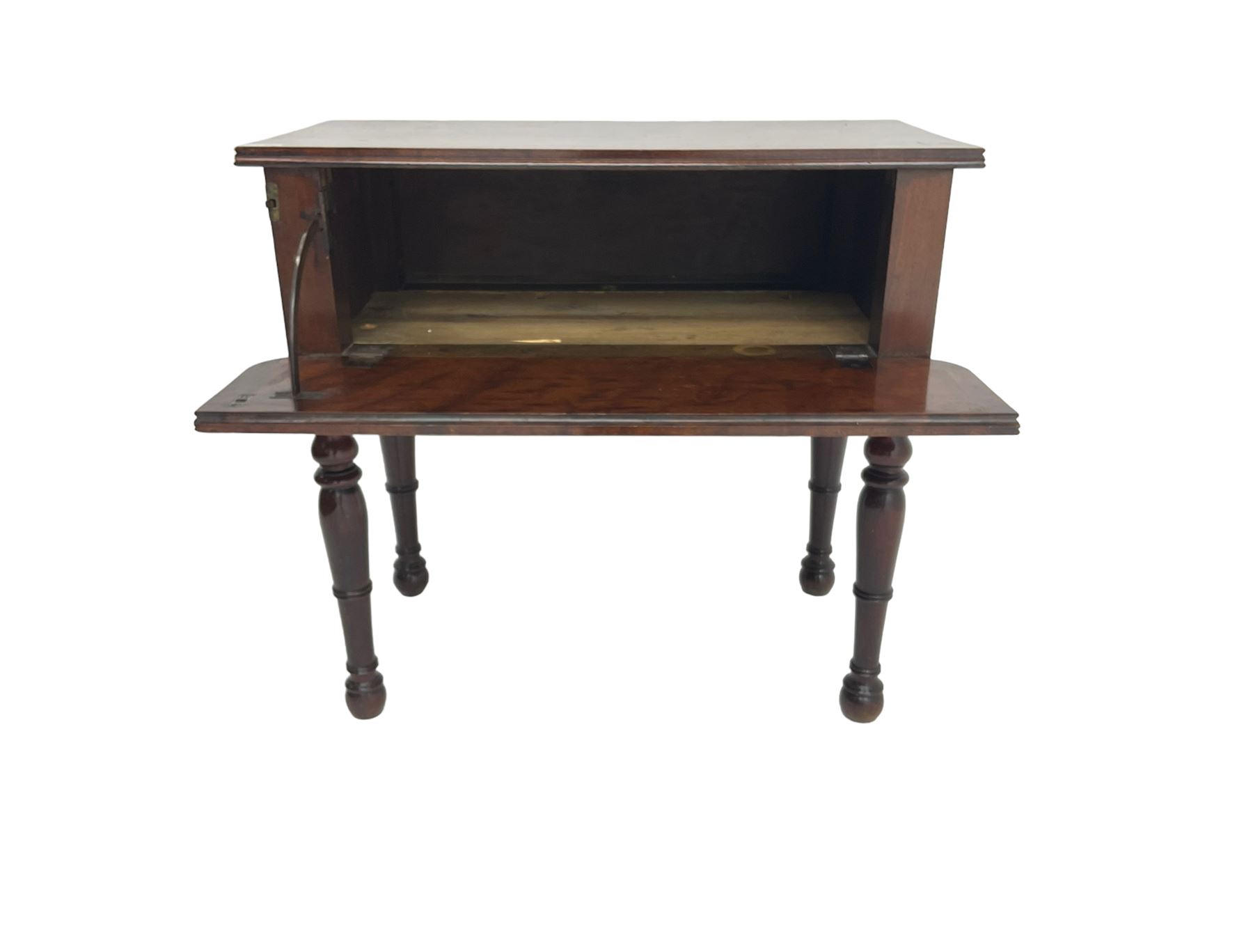 19th century walnut drop leaf side table - Image 7 of 7