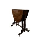 Victorian walnut drop-leaf Sutherland table