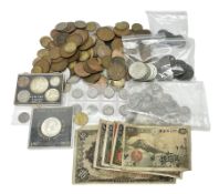 World coins and banknotes