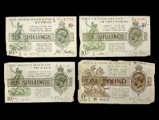 United Kingdom of Great Britain and Ireland Bradbury third issue ten shillings 'B79 No. 027924'