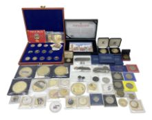 Mostly commemorative and fantasy coinage including commemorative crowns