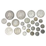 Approximately 150 grams of Great British pre 1920 silver coins