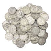 Approximately 500 grams of Great British pre 1947 silver coins
