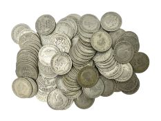 Approximately 260 grams of Great British pre 1947 silver sixpence coins