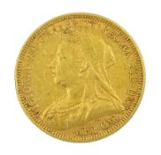 Queen Victoria 1894 full gold sovereign coin