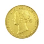 Queen Victoria Australia 1865 gold full sovereign coin