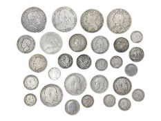 Approximately 145 grams of Great British pre 1920 silver coins