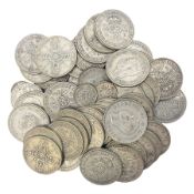 Approximately 500 grams of Great British pre 1947 silver coins