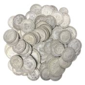 Approximately 530 grams of Great British pre 1947 silver coins