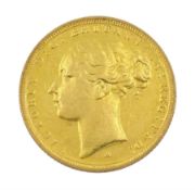 Queen Victoria 1883 full gold sovereign coin
