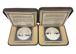 Two Commonwealth of the Bahamas 1978 ten dollar silver coins
