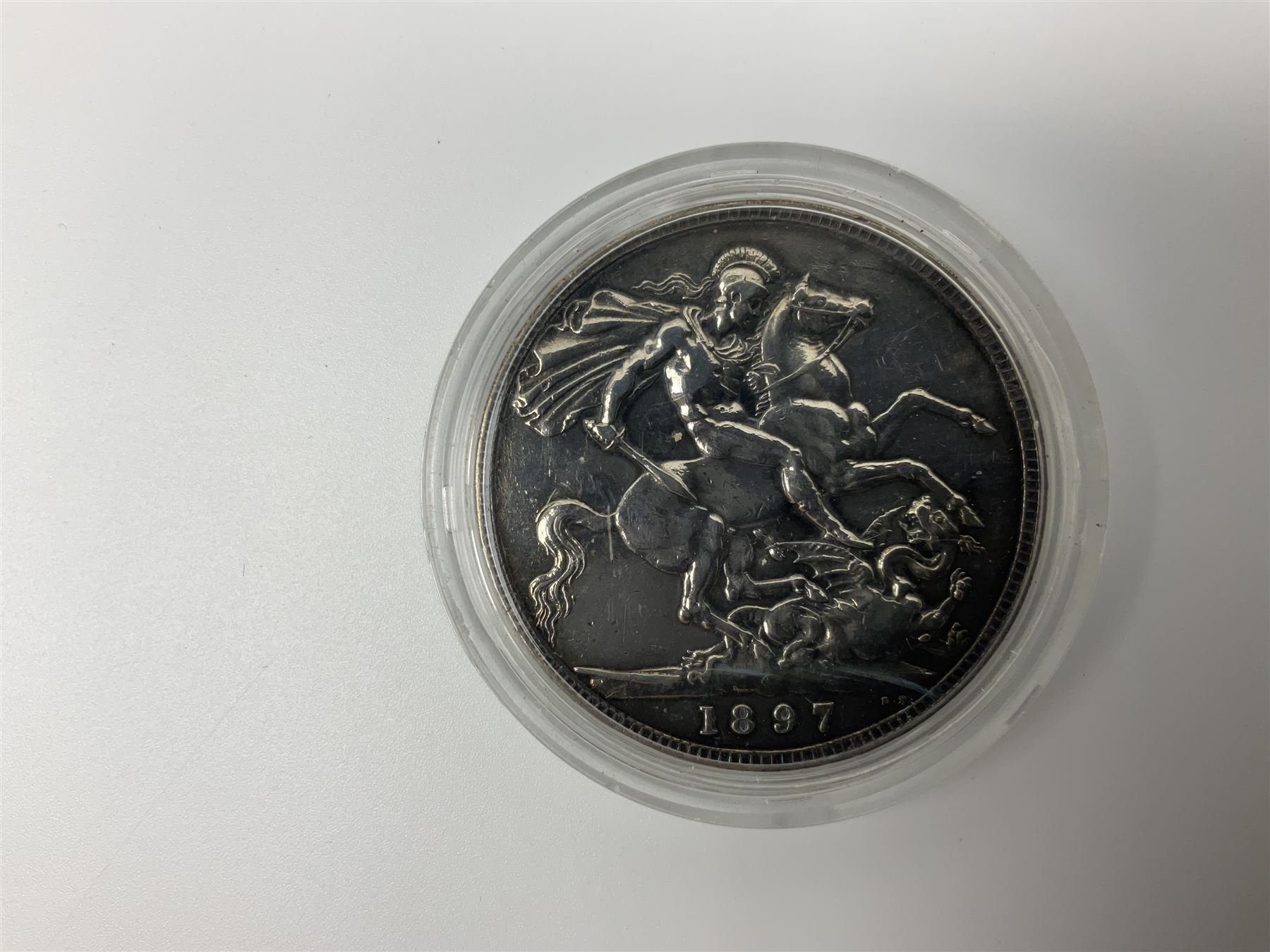 Queen Victoria 1897 crown coin - Image 3 of 7