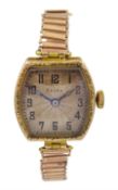 Rolex 9ct gold 15 jewel manual wind wristwatch