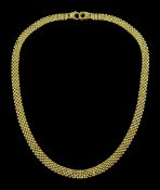 18ct gold brick link chain necklace