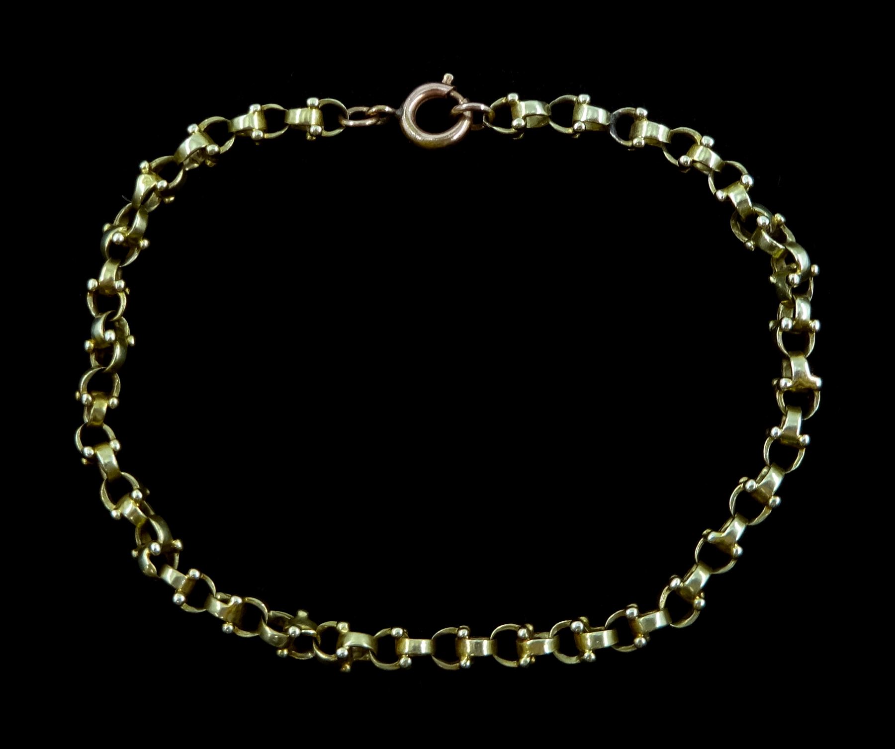 Early 20th century 15ct gold fancy link bracelet