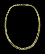 14ct gold chevron link chain necklace