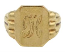 9ct gold signet ring