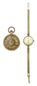 Early 20th century 18ct gold keyless fob watch