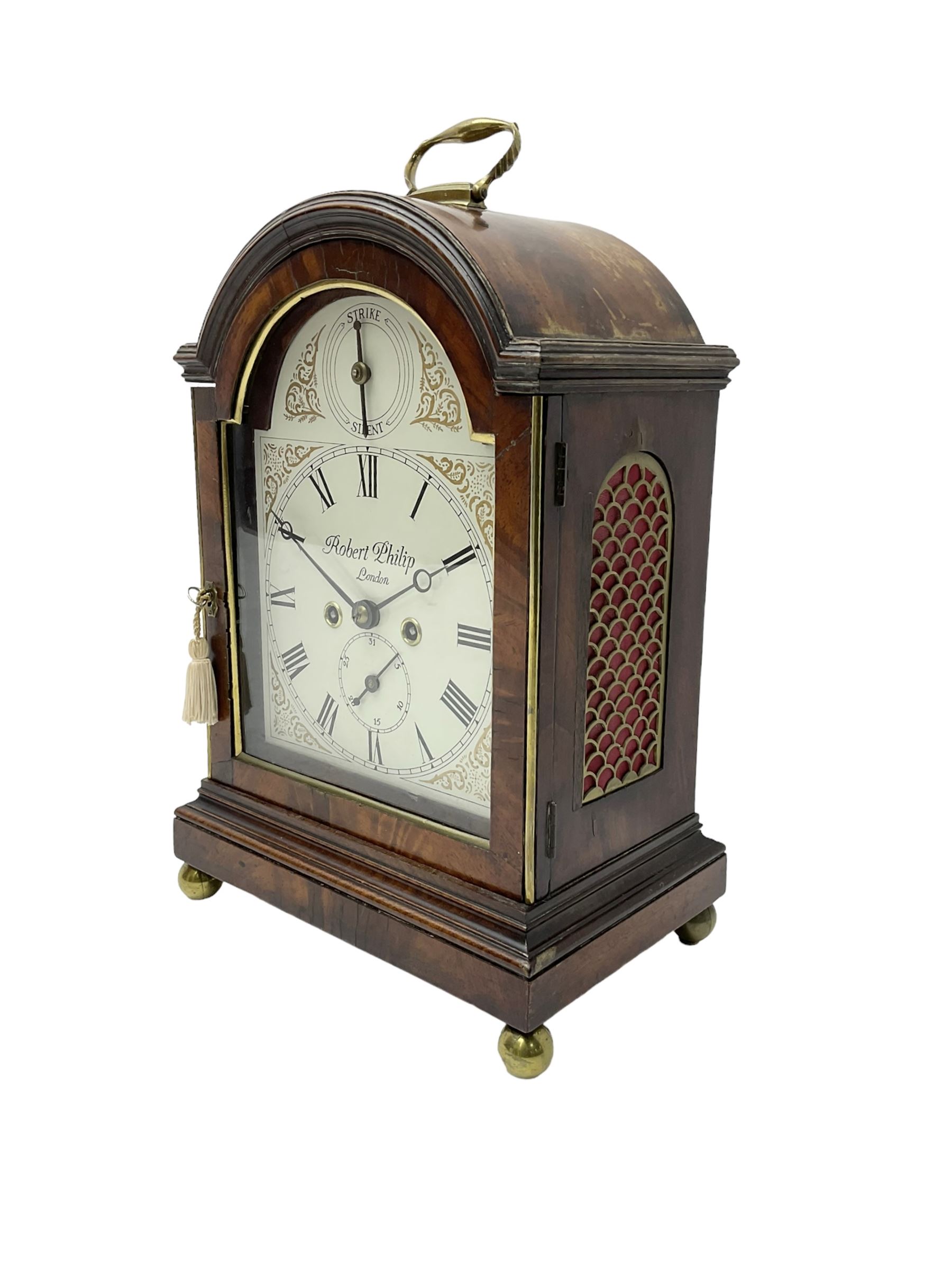 Robert Philip of London - English late 19th century 8-day mahogany cased bracket clock - Image 2 of 6