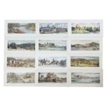 Set of twelve carriage panels prints