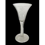 Early 20th century glass coronation goblet